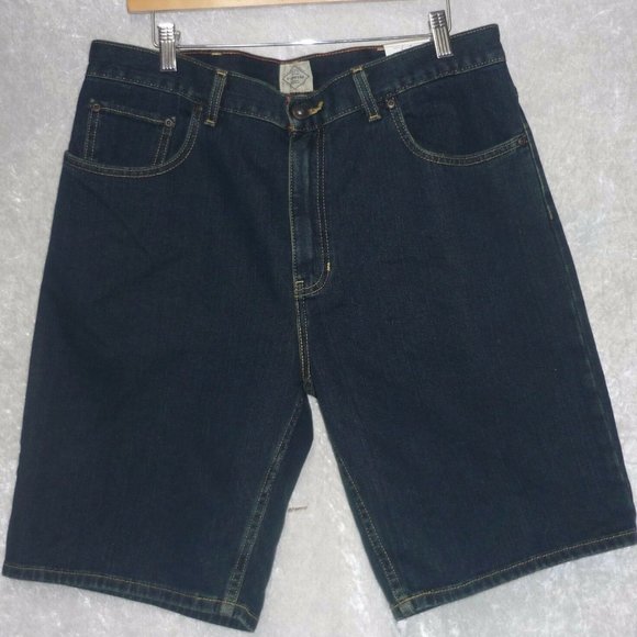 Men's Denim Shorts St John's Bay Straight Fit 5 Pockets size 44 NEW - Picture 4 of 9